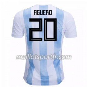 Maillot de Foot Argentine Kun Aguero 20 Domicile Coupe du monde 2018